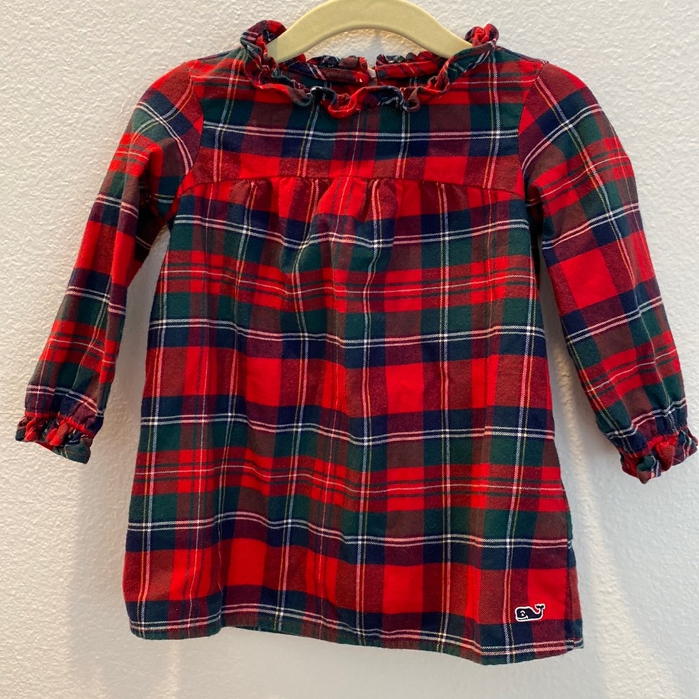 Vineyard Vines Christmas Plaid Dress and Bloomer Set